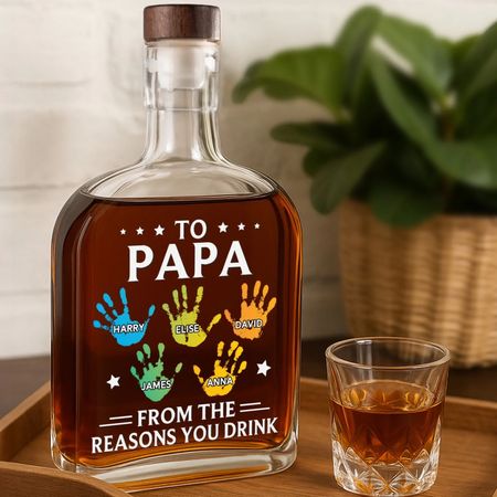 Personalized Custom Whiskey Bottle